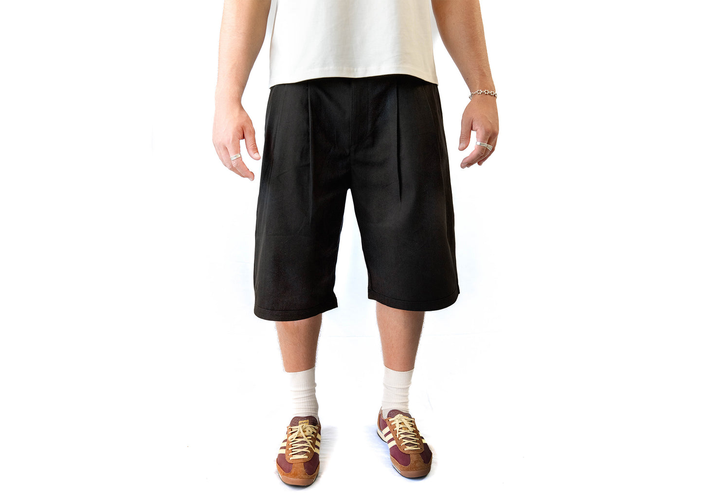 NINE-TO-NONE PLEATED SHORTS